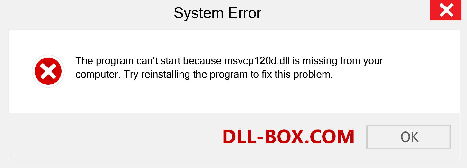  msvcp120d.dll file is missing?. Download for Windows 7, 8, 10 - Fix  msvcp120d dll Missing Error on Windows, photos, images