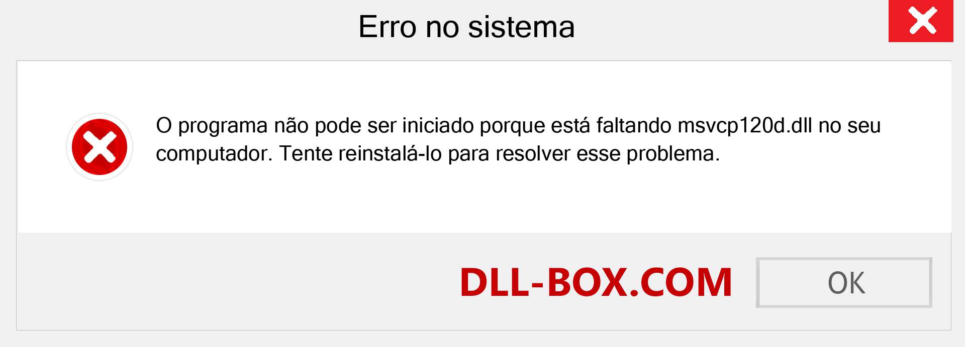 Arquivo msvcp120d.dll ausente ?. Download para Windows 7, 8, 10 - Correção de erro ausente msvcp120d dll no Windows, fotos, imagens